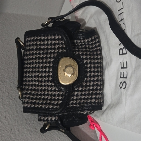 SEE BY CHLOÉ Bag mini/small crossbody black & cream/white - Picture 3 of 10
